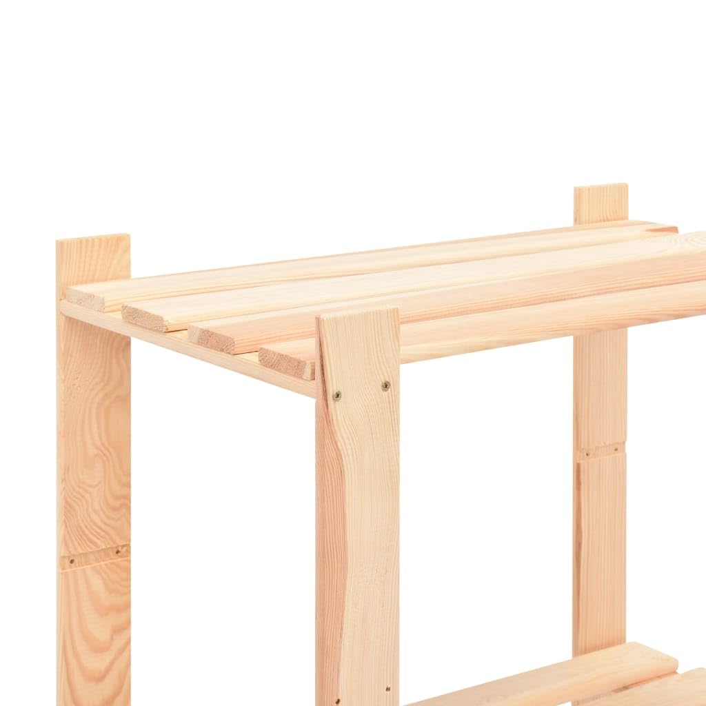 Générique Étagères de Rangement à 5 Niveaux 3 pcs 80x38x170 cm Pin 250 kg,Entreprise & Industrie,Stockage Industriel,Étagères industrielles,3051114