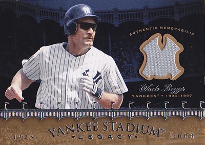 Amazon.co.jp: 【ウェイド ボッグス】2008 Upper Deck Yankees Stadium