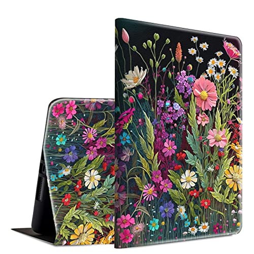 BFSEROBJ for Samsung Galaxy Tab A8 Case for Samsung Galaxy Tab A8 10.5 Case 2022 Lightweight Smart Cover PU Leather Adjustable Stand Protective Cover with Auto Wake/Sleep - Floral Flower