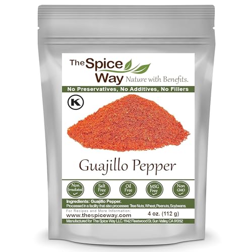The Spice Way Guajillo Pepper - Powder (4 oz) common pepper in Mexican cooking