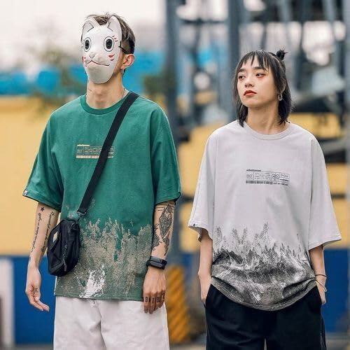 Aelfric Eden Mens Oversized Tshirts Snow Mountain Graphic Tee Print Tops Streetwear Casual Shirt - Image 2