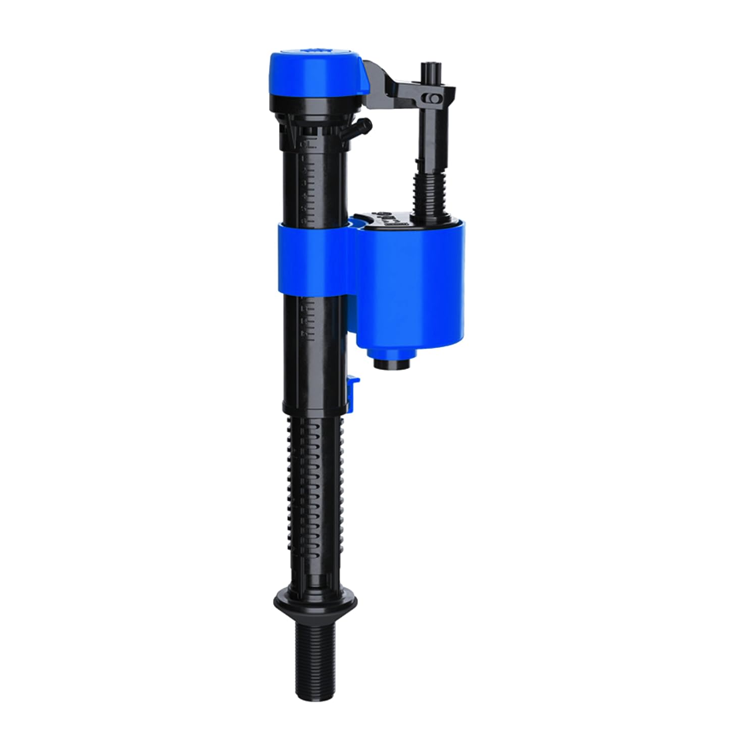 PlumbEZ Adjustable Bottom Entry Toilet Fill Valve with ½ UK Plastic Threads, Cistern Fill Valve with Delayed Fill