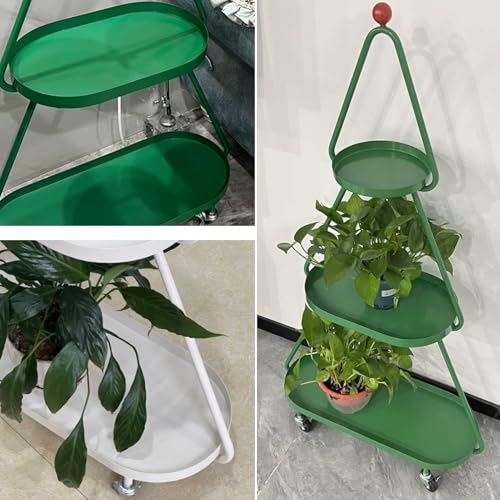 Petit support de fleurs extérieur pour terrasse et balcon vert - 8
