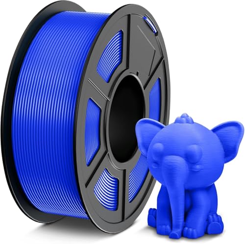Image of TECBEARS PETG Filament 1.75mm 1KG, 3D Printer Filament PETG, Strong Toughness, 1KG(330M) Filament High Precision, Dimensional Accuracy ±0.02mm,Blue