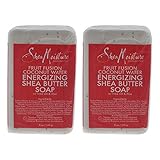 Organic Shea Moisture Fruit Fusion Energizing Shea Butter Soap 8 Oz. - Set of 2