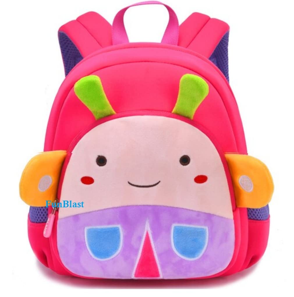 Cute Small Size Bee Print Fancy Bag for Kids – Small Size Picnic Bag for Baby,Boys,Girls/Lightweight Travel Mini Backpack for Kids - Multi Color (ONLY FOR 2-5 YEAR OLD)