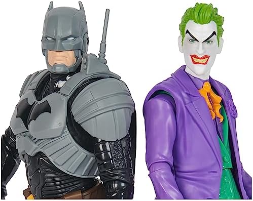 DC Comics, Batman Adventures, Batman vs The Joker Action Figures Set, 2 Figures, 12 Armor Accessories, 12-inch Super Hero Kids Toy for Boys & Girls 7 51n5dMGislL. AC