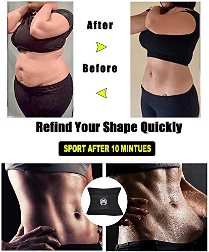 Moolida Waist Trainer Belt For Women Sauna Sweat Neoprene Waist Trimmer Workout Fitness Back Support Belts  thumb #6