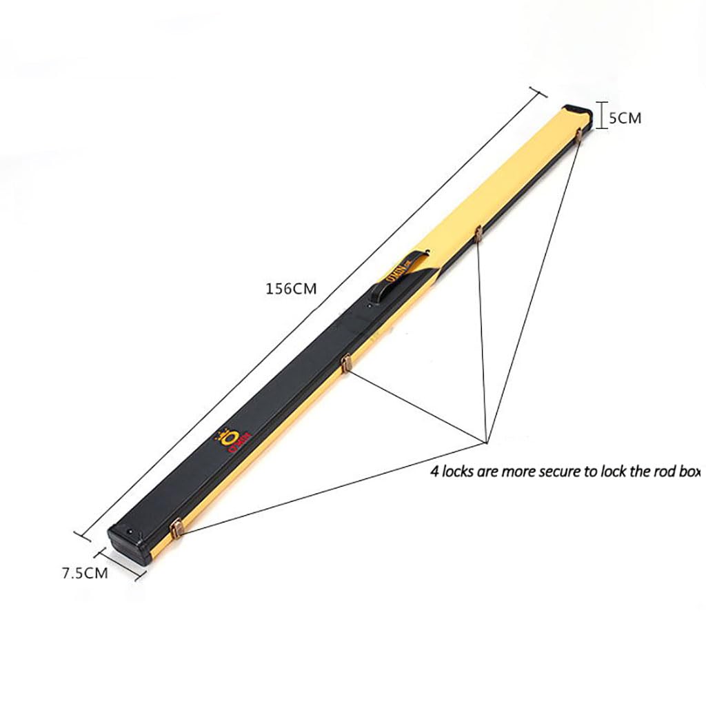 Estuche para Taco de Billar Unisex Caja para Tacos de Billar,Maletín rigido para Taco Billar (2 Unidades),Pool Snooker Cue Case Funda para Taco de Billar,Polipiel,Longitud 156 cm,3 Colores