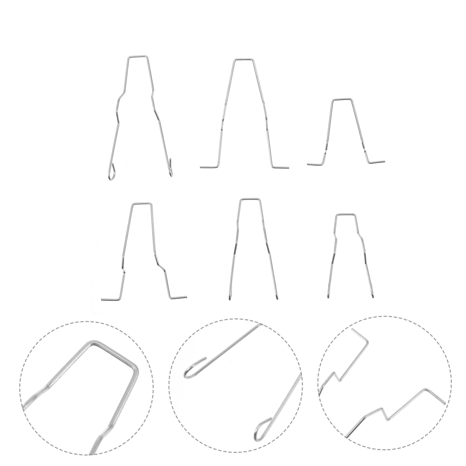 Zerodeko Iron Material Headlight Bulb Retainer Spring Clip Clamp Universal Fitment