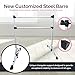 New & Improved 4 Ft Steel Double Ballet Barre with Carry Bag and Beginner Guide,Adjustable&Portable Ballet Barre for Home and Gym,Quality Ballet bar Anti-Wobble,Stretching Dance bar (Steel, White)