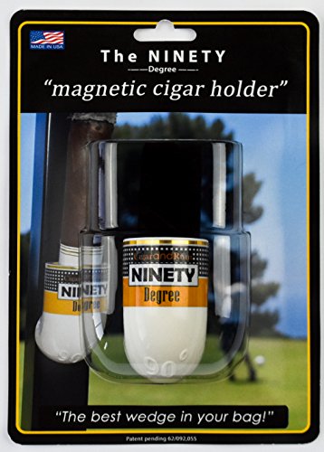 Ninety Degree Wedge The The Ultimate Premium & Versatile, Magnetic Cigar Holder - White