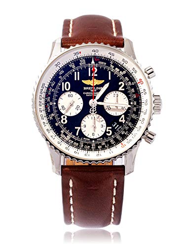 Breitling Navtimer 01 Black Dial Chronograph Automatic Mens Watch AB012012-BB02BKLD