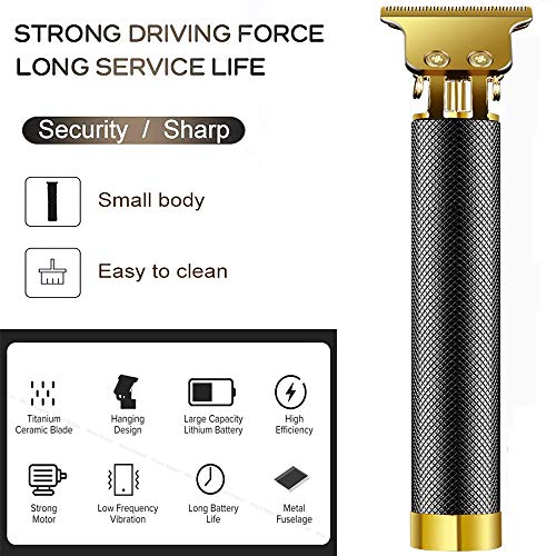 Aupancc Winnieindustries Professional Cordless Rechargeable Hair Trimmer,0Mm Baldheaded Hair Clippers T-Blade Hair Clipper For Men Zero Gapped Detail Beard Shaver Barbershop #TOP1