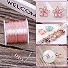 anezus 20 Gauge Jewelry Wire, 28 Yards Craft Wire Tarnish Resistant Copper Beading Wire for Jewelry Making Supplies and Crafting(Rose Gold) #5