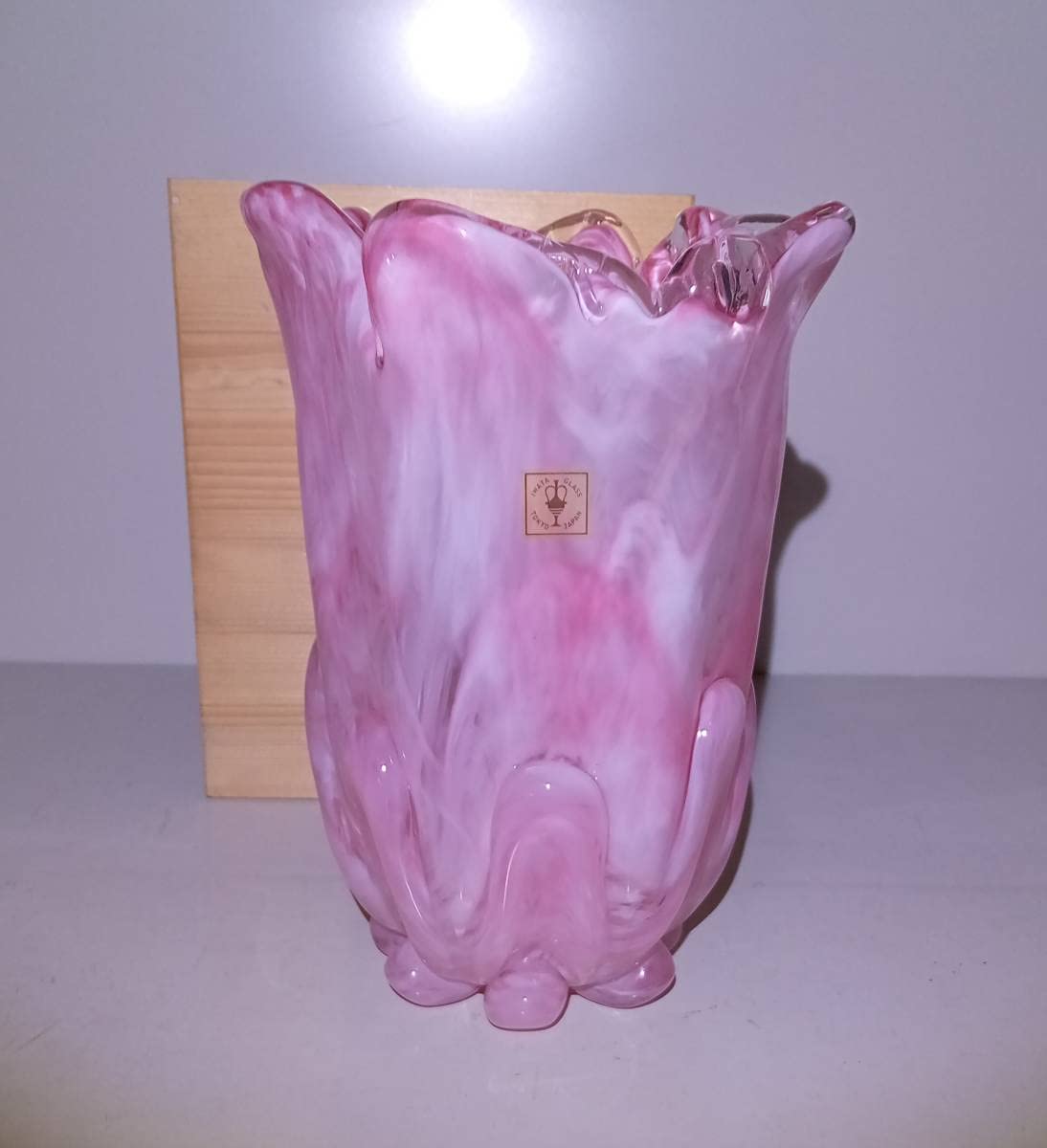 Amazon.co.jp: IWATA GLASS 花瓶 花入 フラワーベース 岩田ガラス 
