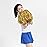 baotongle 12 PCS Cheerleading Squad Spirited Fun Poms Pompoms Cheer Costume Accessory for Party Dance Sports (Goldens)