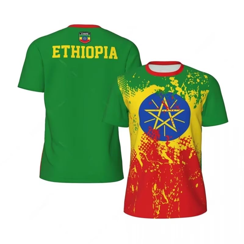 T-Shirt Course Homme Éthiopie Maille Aérée pour Courir sans Irritation