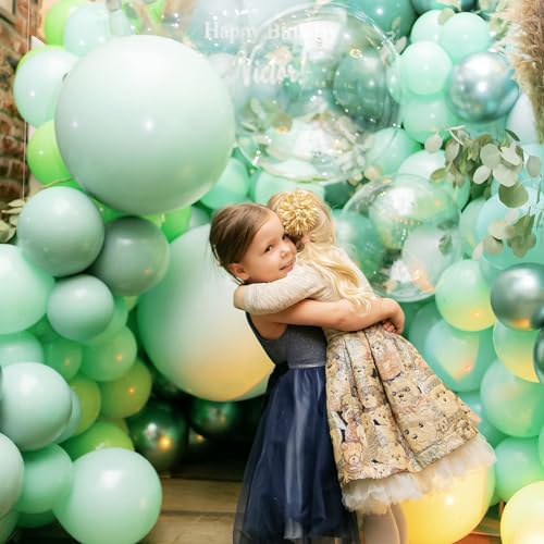 Image of PartyWoo Mint Green Large Balloons 4 pcs 36 Inch Pastel Green Light Green Giant Big Jumbo Balloons for Birthday Baby Shower Wedding Anniversary Graduation Party Decorations, Green-Q06
