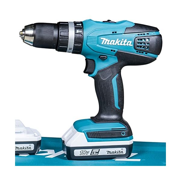 Makita DF457DWE Akku-Bohrschrauber, 18 V, Schwarz, Blau, Size – Bild 3