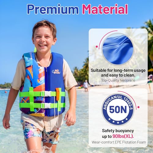Image of HeySplash Toddler Swim Vest, Kids Swimming Jacket 20-30 /30-50 /50-90lbs