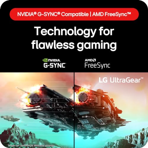 Image of LG UltraGear Gaming Monitor 27GS60F, 27 Inch, 1080p, 180Hz, 1ms Response Time, IPS Display, HDR 10, NVIDIA G-Sync compatible & AMD FreeSync, Smart Energy Saving, Displayport, HDMI | 180Hz, 1ms, AMD FreeSync, HDR10, DisplayPort & HDMI