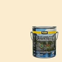 Vista 96 de Rodda Paint CASCADIA ZERO Interior Semi-Gloss Paint & Primer in One, Quart, Gold Tweed