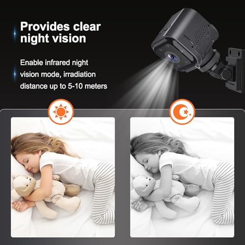 Image of Guardhouse Mini Camera, Two Way Audio, 120Pan Tilt Rotation, Local MicroSD Card Storage, WiFi Remote Mobile App Control for Indoor,Outdoor Security Camera for Homes and Retail Stores (Camera)