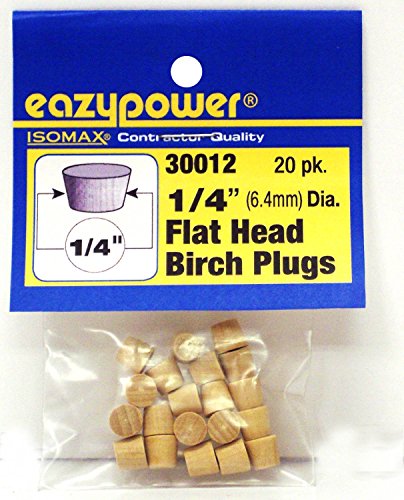 Image of Eazypower 30012 1 /4 inch Flat Head Plugs (20 Piece)