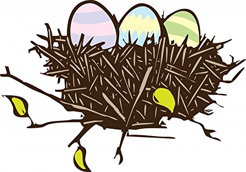 Wallmonkeys Easter Eggs Wall Mural Peel And Stick Graphic (12 In W X 8 In H) Wm164442 #TOP2