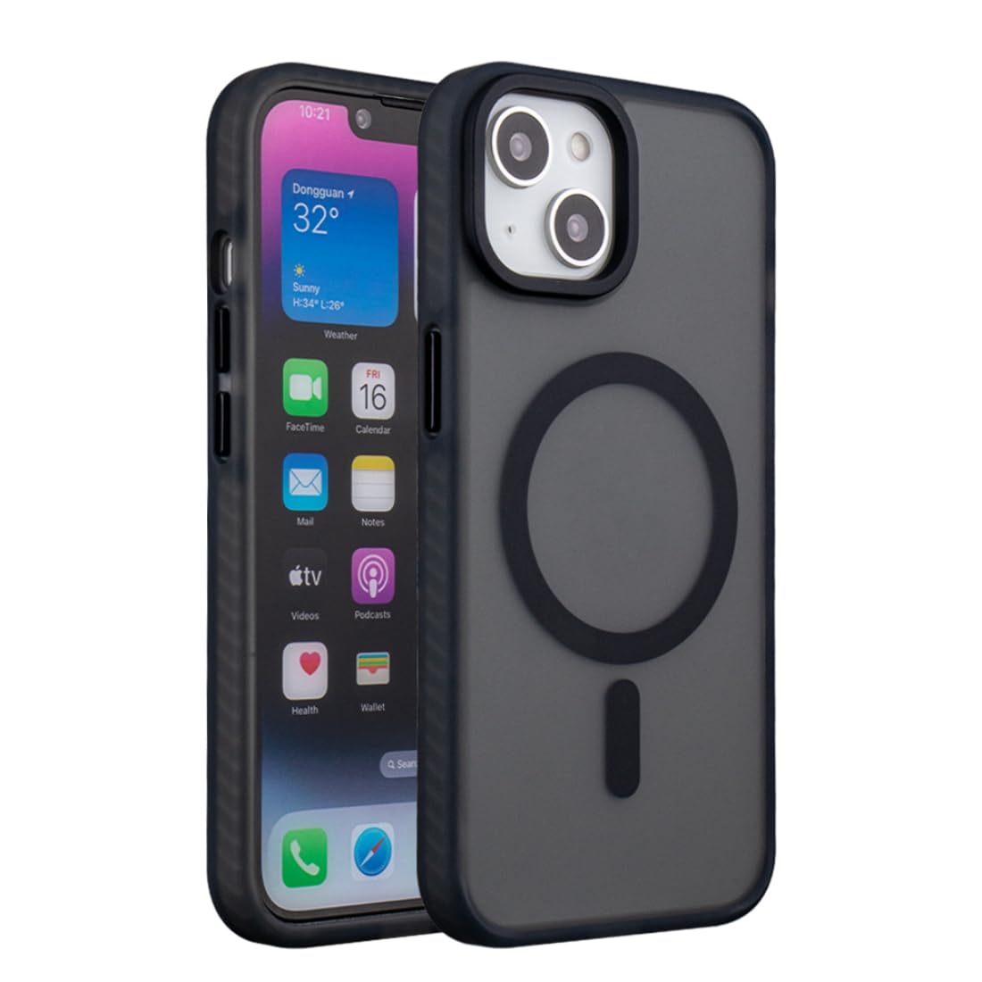 Captese MagIT Premium Skin Series Leather Case for iPhone 15 (6.1-inch), with TPU Sides, Drop Protection, MagSafe Compatible, Colored Aluminium Buttons (Saddle Brown) (B0CMR4NFJD) Amazon Price History, Amazon Price Tracker