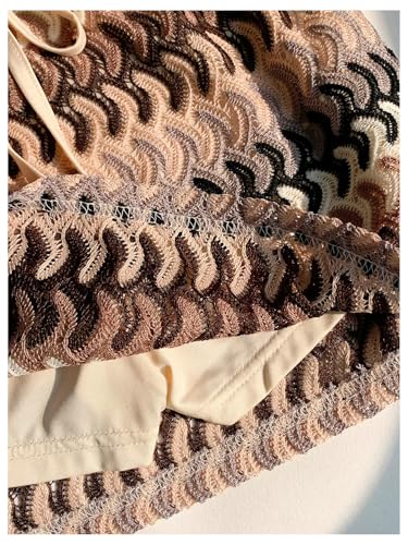 Milumia Women's Boho Knit Mini Skirt Summer Drawstring Waist Short Skirts2