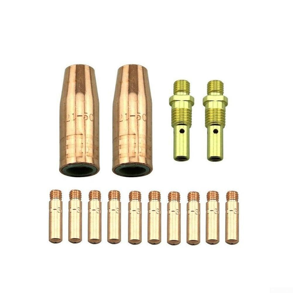 Boquilla de gas y puntas de contacto 0.035 de alta resistencia para kit de soldadura MIG M3