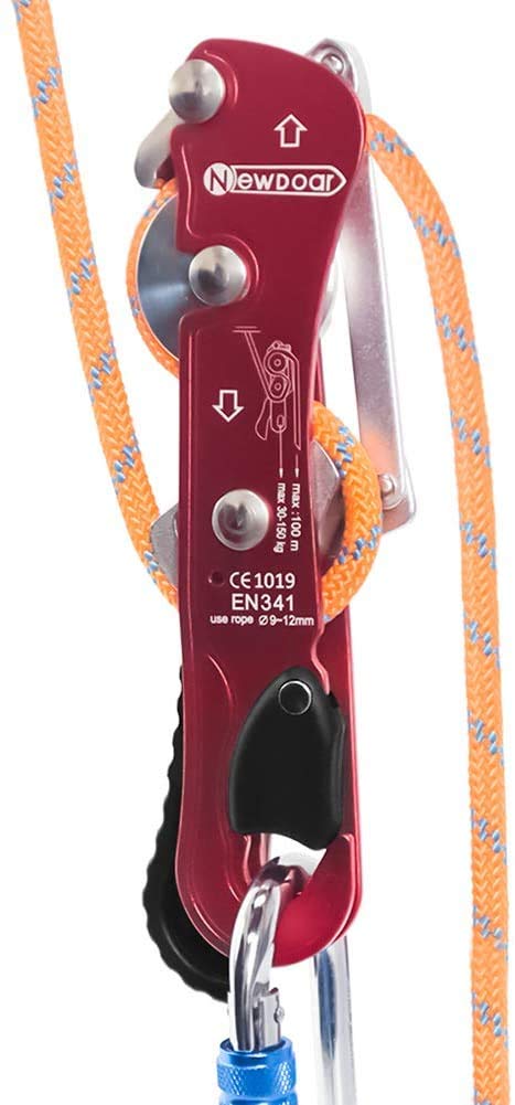 NewDoar Descendeur d'escalade pour cordes 9-12 mm - Certification CE