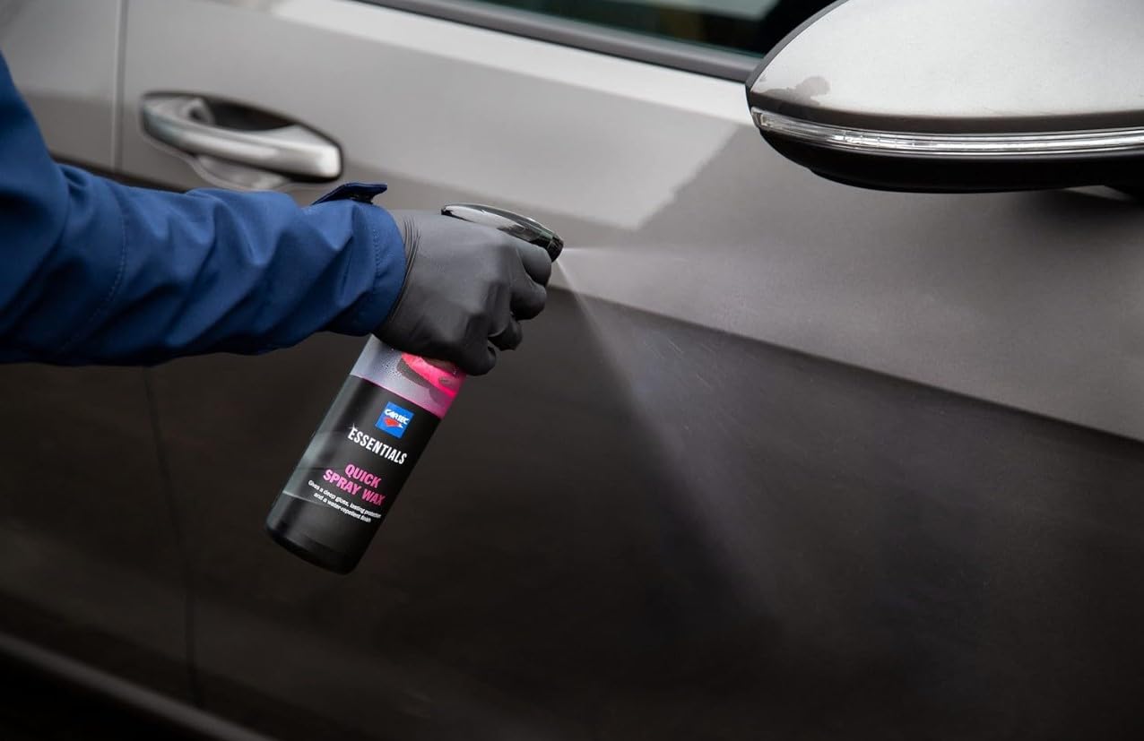 Cartec Cera Liquida per Auto Metallizzate, Opache, Perlate e Pastello Essentials Quick Spray Wax - 500ML - KIT PROMOZIONE 5 PEZZI