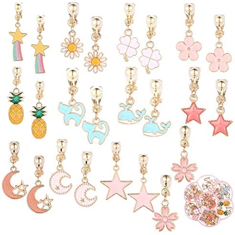 SUSSURRO 12 Pairs Clip on Earrings for Girls Cover