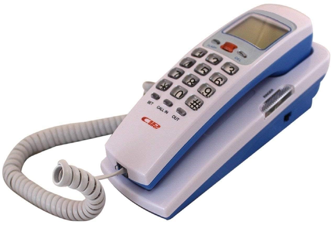 Multipurpose Desktop Phone Wall Mounted Landline Caller ID Telephone Corded Phone for Home Office Hotel (White, KX-T555)-image-22