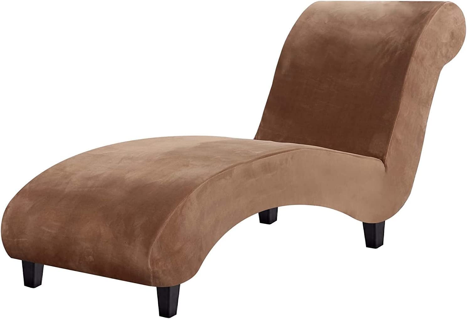 Aqigr G Velvet Lounge Chaise Cover Stretch Armless Sofa Slipcover, Luxurious Furniture Cover For Bedroom Chaise Lounge Ultra Soft Machine Washable (Color : )