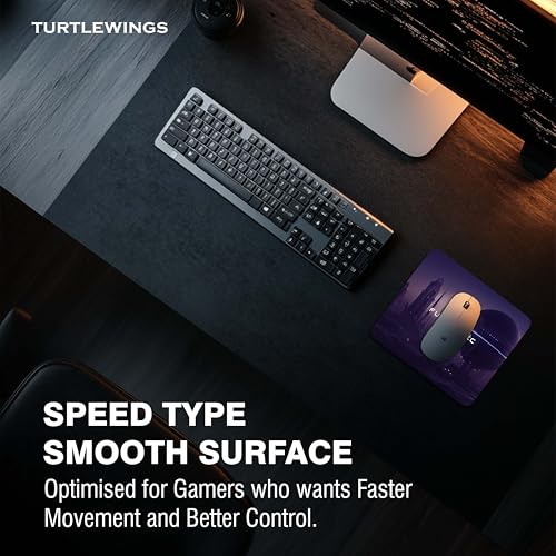 Image of TURTLEWINGS | Mousepad | Inspirational Quote Mousepad - 22x18 cm, 3mm Thick | Abstract Design Non-Slip Rubber Base | Office, Study & Gaming Use | Premium Smooth Surface 222 (13)