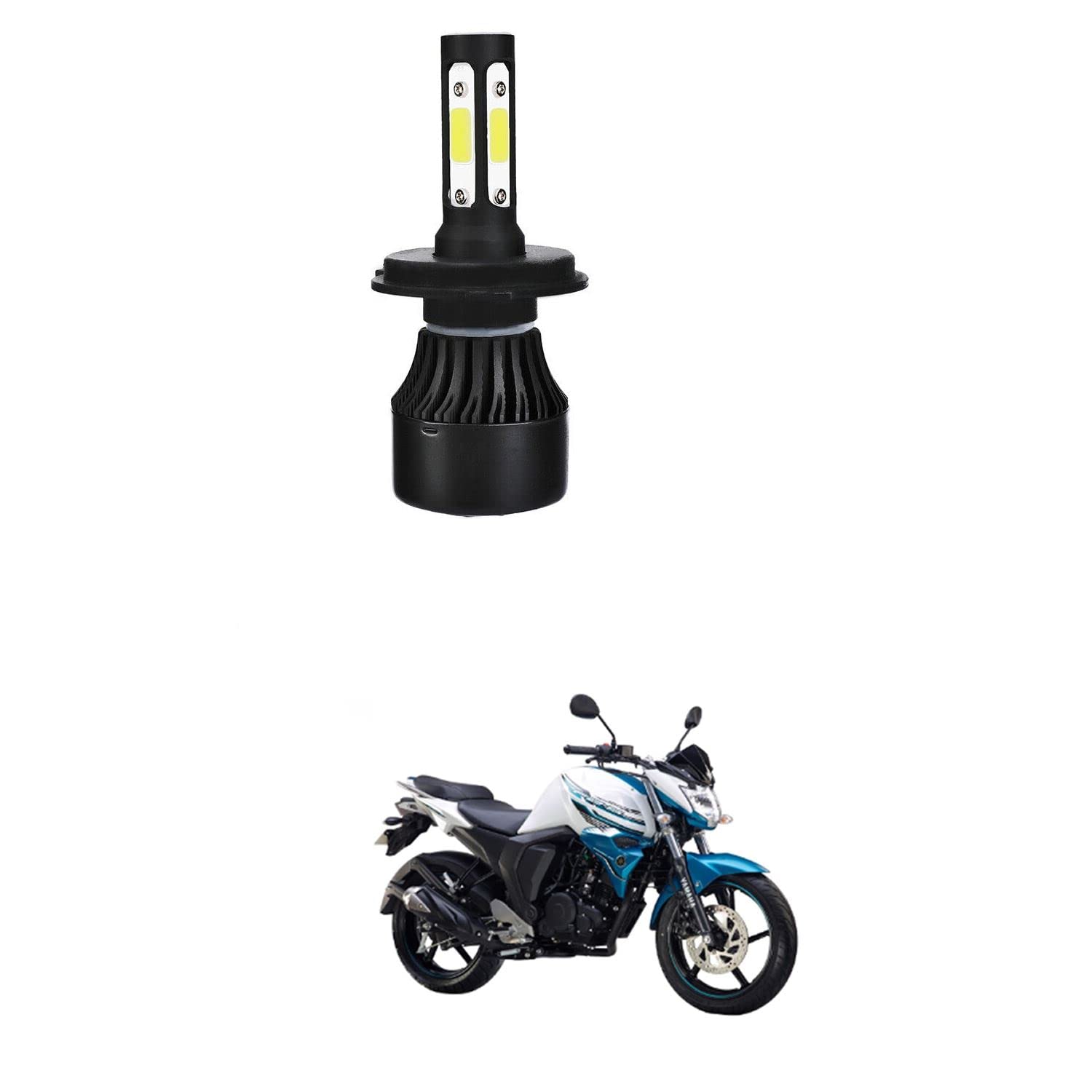 H4 LED Motorcycle Headlight Bulb Hi/Lo Beam LED Car Headlight H4 Headlamp Compatible With Y-amaha FZ S BZ34747-image-3