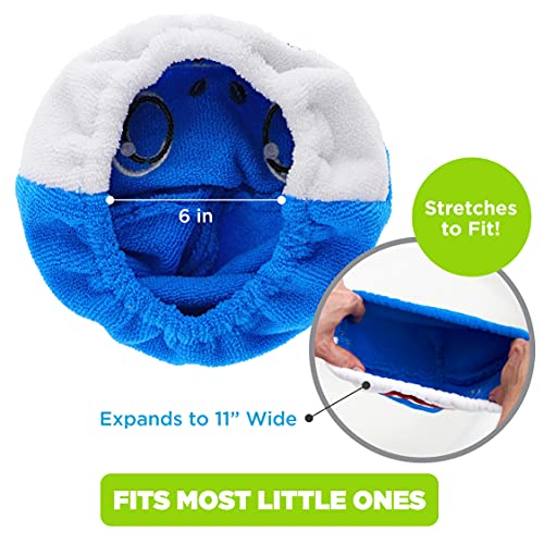 Image of Ginsey Baby Shark's Daddy Shark Children's Hair Drying Towel Cap, Blue