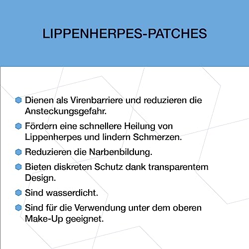 Liavince Lippenherpes-Patches, 15 runde Herpes Pflaster, Schnellere Heilung, Transparent, Gelatinefrei, Wasserdicht, Schmerzlindernd, Virenbarriere, Reduzieren Narbenbildung