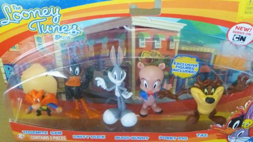 Looney Tunes Figure 5 Pack - Yosemite Sam, Daffy Duck, Bugs Bunny, Porky Pig, and Taz
