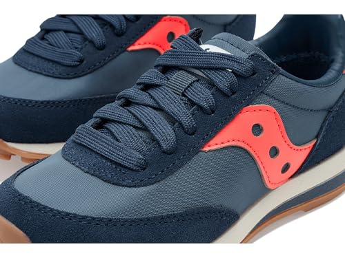 Saucony Trainer 80 KDZ (Little Big Kid) Sneaker, Navy/Red, 1 US Unisex - image 2
