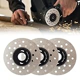 Porous Widened Cutting Blade for Stone Ceramic, 1mm Ultra-Thin Multi-Hole Widened Cutting Blade, Angle Grinder Tool Cutting Discs Tile Tools, Indestructible Grinder Blades Disc for Grinder (3)