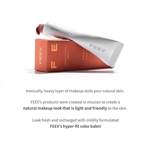 Miniatura 6 de Feev Bálsamo de color Hyper- Fit  Brillo de labios húmedo y brillante con 79% de esencia  Tinte labial ligero de larga duración  Vegano y seguro