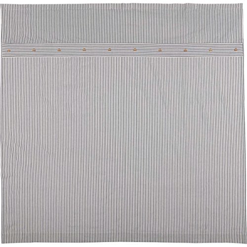 Piper Classics Farmhouse Ticking Blue Stripe Shower Curtain #TOP1