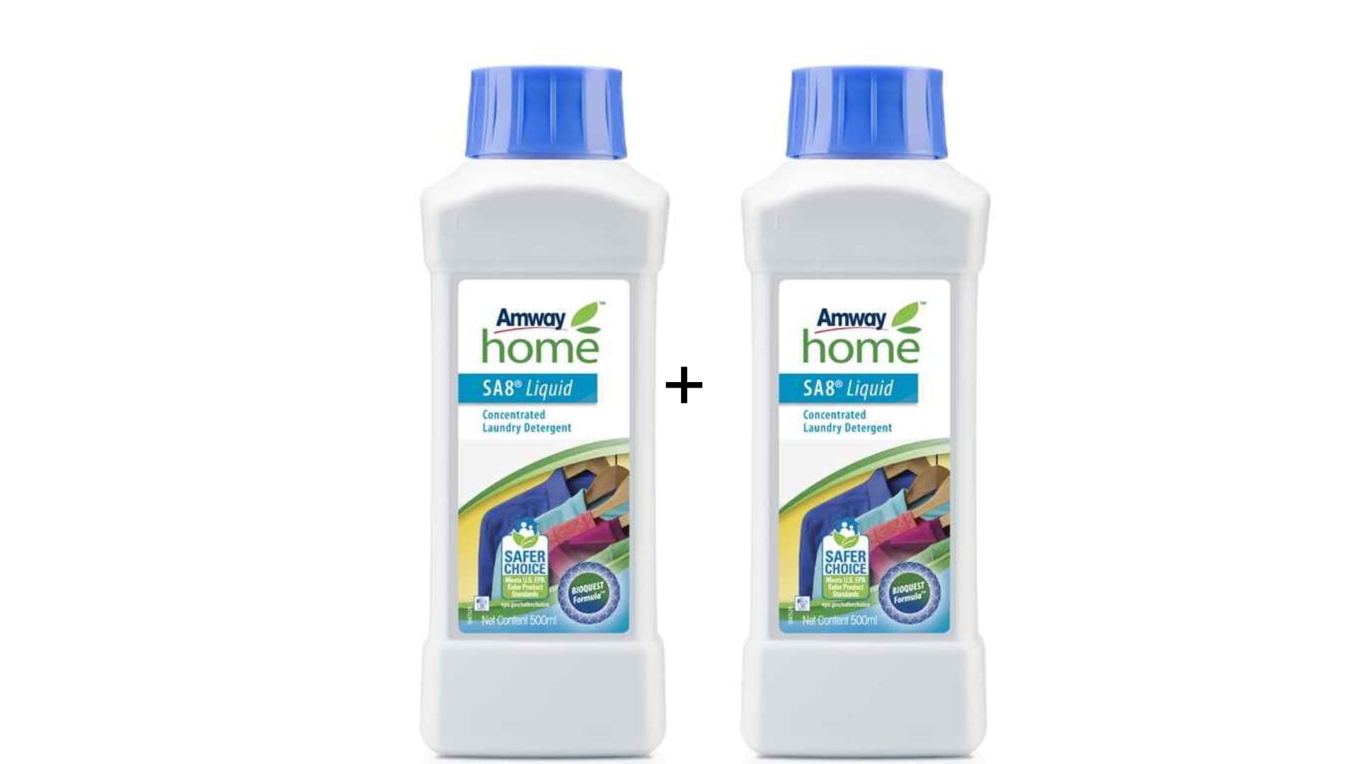 Amway Home Sa8Tm Liquid Concentrated Laundry Detergent 500Ml.(Pack Of 2)