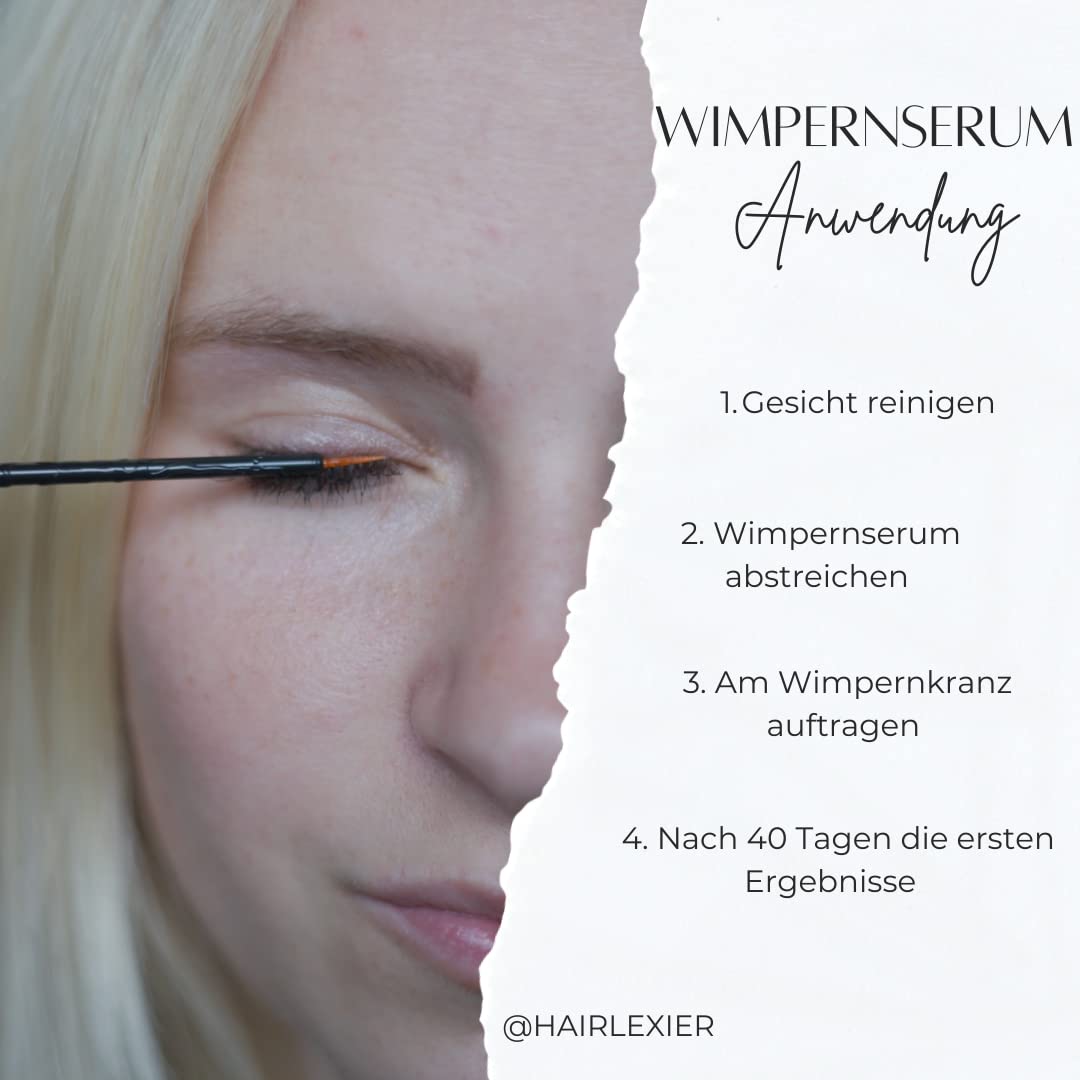 Wimpernserum “NEVERENDING LASHES” Wimpernpflege • Natürliches Serum für längere und dichtere Wimpern - 3 ml