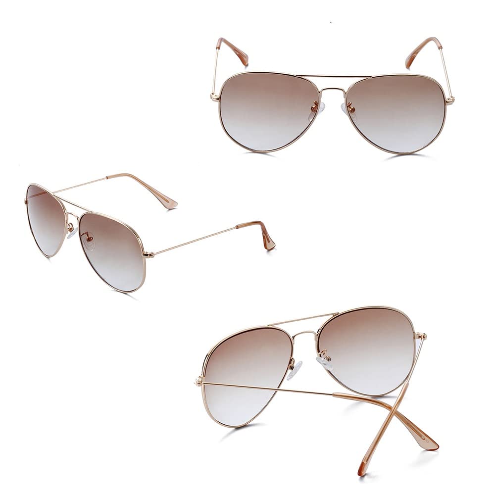Gafas De Lectura Fotocromáticas Enfoque Múltiple Progresivo Inteligente Gafas De Presbicia, Gafas De Sol De Aviador Clásicas para Hombre Mujer, Montura De Metal Retro, Negro